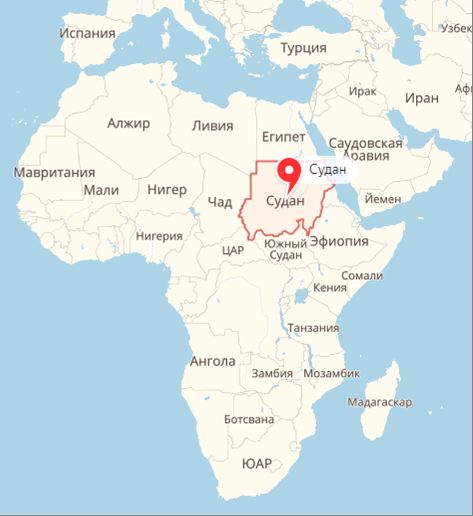 Рис.&nbsp;1. Судан на карте&nbsp;[11]
