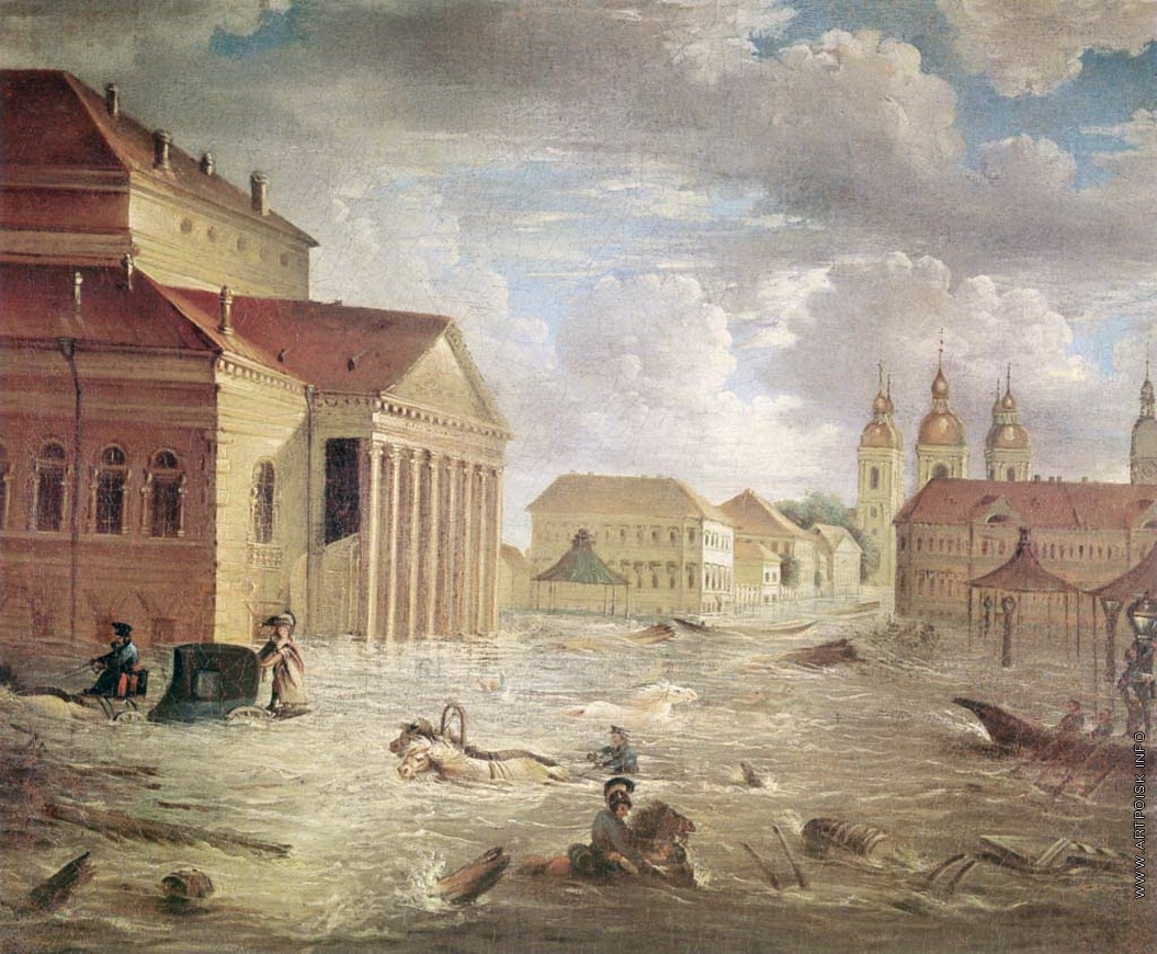 Рис. 2. Наводнение на реке Нева, 1824 г.