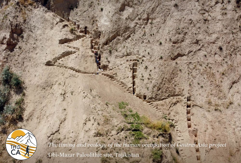 Рис. 4. Географические исследования на стоянке Оби-Мазар, содержащей свидетельства миграции древнего человека в Центральную Азию около 400-600 тыс. лет назад