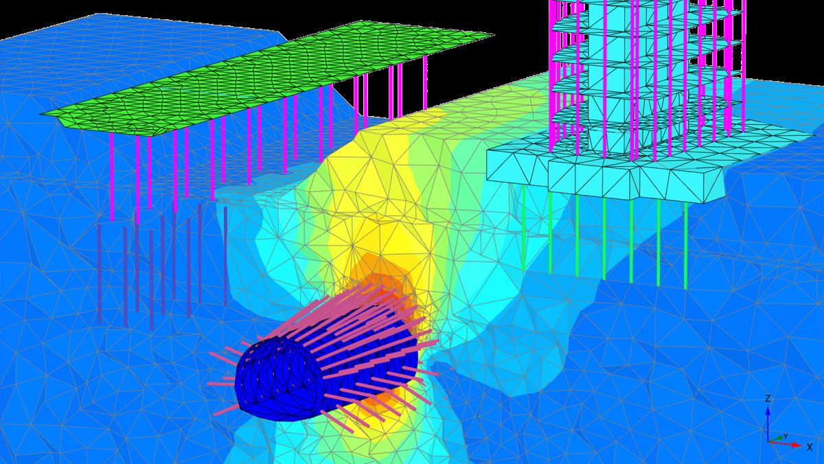 Численное моделирование. Моделирование Plaxis тоннель. Численное компьютерное моделирование. Геотехническое проектирование.