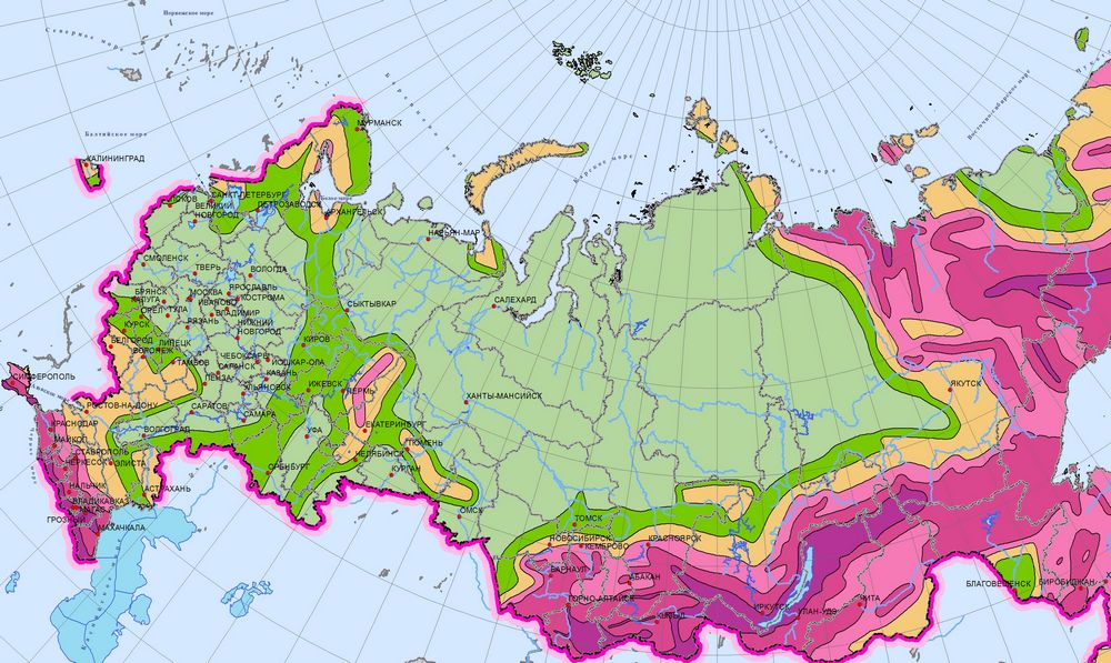 Климатическая карта россии 2022