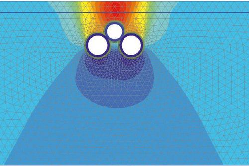 Моделирование и расчеты в PLAXIS. Осадки грунтов при строительстве систем из трех тоннелей с различной последовательностью проходки