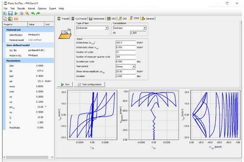 Работа в PLAXIS. Моделирование землетрясений и разжижения грунтов